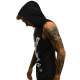 Madmext Men Black Hoodie Vest 2649 - Siyah