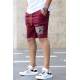 Madmext Maroon Printed Short 4247 - Bordo