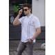 Men White Polo T-Shirt 5822 - Beyaz