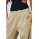 Women Beige Oversize Sweatpants MG1235 - Bej