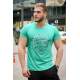 Madmext Green Printed T-shirt for Men 2994 - Yeşil