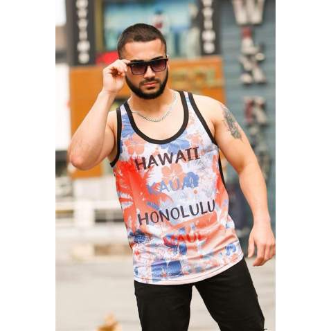 Madmext Men Printed Vest 2607 - Multicolor