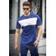 Madmext Men Navy Blue T-shirt 5377 - Lacivert