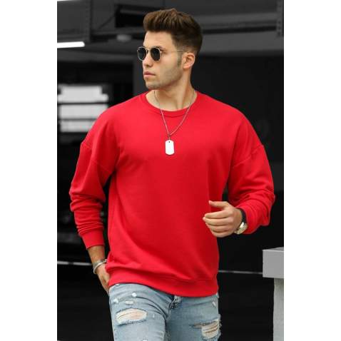 Madmext Men Red Sweatshirt 4782 - Kırmızı