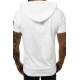 Madmext White Rapped T-shirt with Hood for Men 3069 - Beyaz