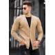 Madmext Men Camel Cardigan 5192 - Camel