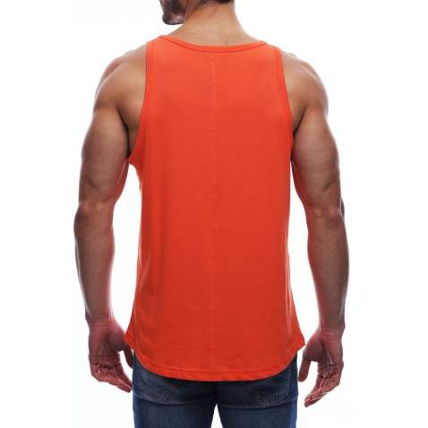 Madmext Orange Printed T-shirt for Men 2626 - Turuncu