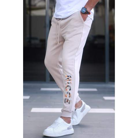 Madmext Men Beige Sweatpants 5614 - Bej