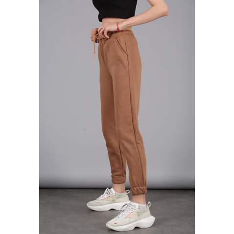 Mad Girls Beige Sweatpants MG051 - Bej