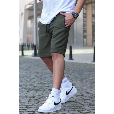 Men Khaki Basic Shorts 5464 - Haki