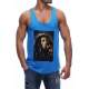 Madmext Turquoise Bob Marley's Printed T-shirt for Men 2634 - Turkuaz