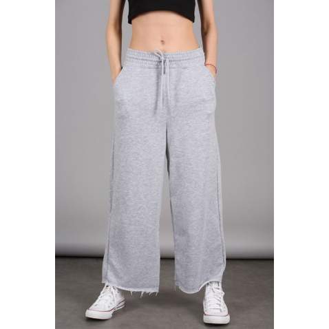 Mad Girls Gray Bell Bottom Sweatpants MG1100 - Gri