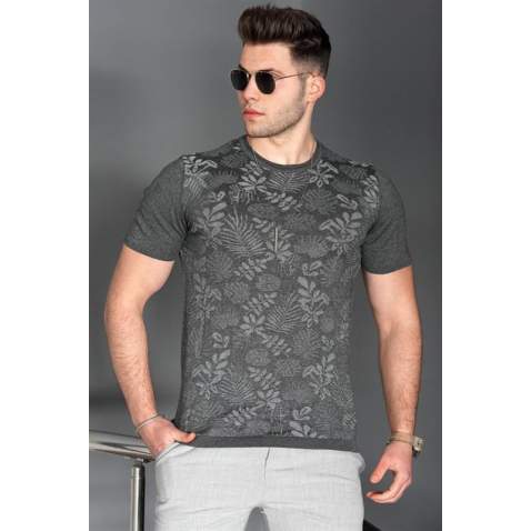 Madmext Men Anthracite Polo T-shirt 5088 - Antrasit