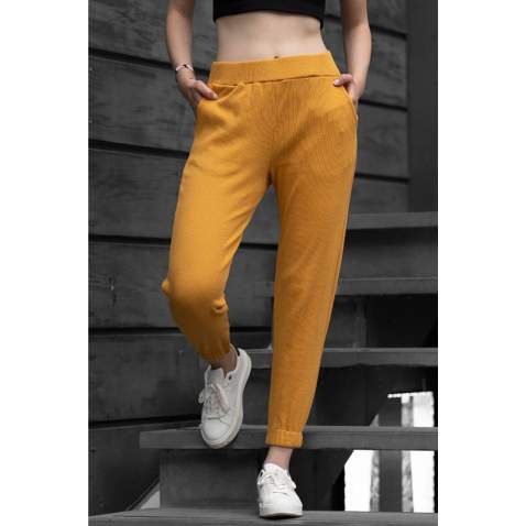 Mad Girls Hardal Plain Sweatpants MG363 - Hardal