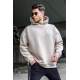 Madmext Men Beige Oversize Sweatshirt 5337 - Bej