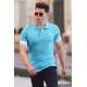 Madmext Turquoise Polo Shirt for Men 4574 - Turkuaz