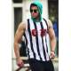 Madmext Black-White Striped T-shirt with Hood for Men 4024 - Çok renkli