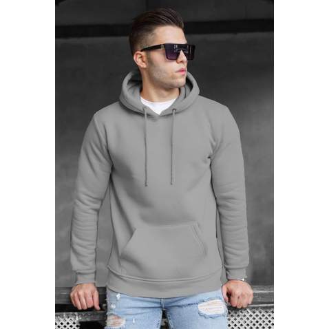 Madmext Men Dye Gray Sweatshirt 5339 - Boyalı gri