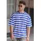 Madmext Men Oversize Saxe T-shirt 4995 - Saks