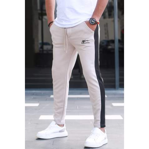 Madmext Men Beige Sweatpants 5618 - Bej