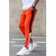 Madmext Orange Striped Sweatpants 2928 - Turuncu