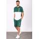 Madmext Men Oversize Dark Green Shorts Set 5385 - Koyu yeşil