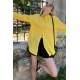 Mad Girls Yellow Shorts & Shirt Set MG1407 - Sarı