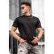 Men Basic Black T-Shirt - Siyah