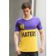 Madmext Purple Two-Tone Printed T-shirt for Men 3089 - Mor