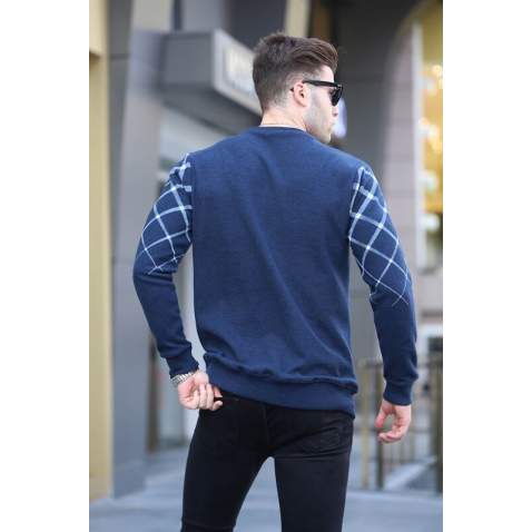 Indigo Designed Knitwear Sweater 6019 - İndigo