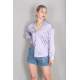 Mad Girls Lilac Satin Shirt MG1104 - Lila