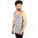 Madmext Men Printed Gray Tank Top 2329 - Gri