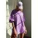 Mad Girls Oversize Lilac T-shirt MG1354 - Lila