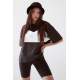 Women Black Oversize Tracksuit MG1536 - Siyah