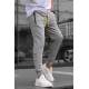 Men Dye Gray Basic Jogger Trousers - Boyalı gri