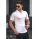 Madmext Men Knitted White Polo T-shirt 5084 - Beyaz