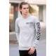 Madmext Grey Printed Sweatshirt 4161 - Gri