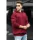 Madmext Claret Red Men's Hoodie 9446 - Bordo