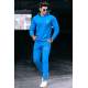 Madmext Blue Printed Men Sweatpants 4725 - Mavi