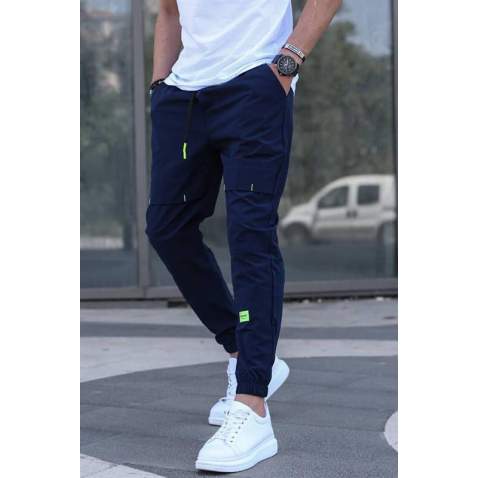 Madmext Men Basic Navy Blue Sweatpants 5412 - Lacivert