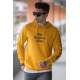 Madmext Men Hoodie Yellow Sweatshirt 2877 - Sarı