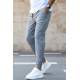 Madmext Men Basic Smoke Gray Sweatpants 5412 - Füme