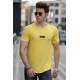 Madmext Yellow Basic T-shirt for Men 4547 - Sarı