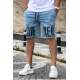 Madmext Men Regular Fit Blue Shorts 4843 - Mavi