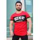 Madmext Red Printed T-shirt for Men 3013 - Kırmızı