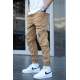 Madmext Men Cargo Tan Brown Trousers 5650 - Taba