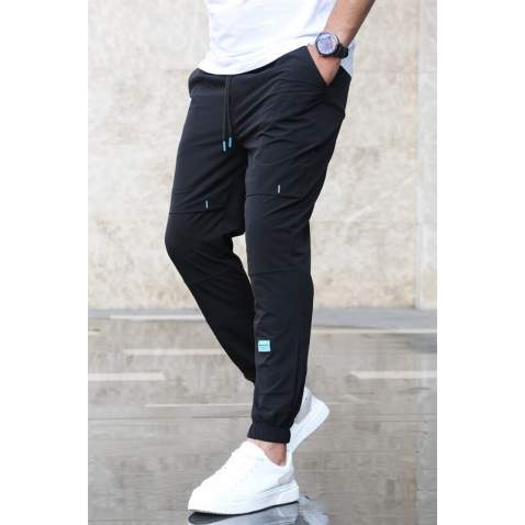 Madmext Men Basic Black Sweatpants 5412 - Siyah