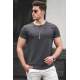 Madmext Men Plain Anthracite T-shirt 4055 - Antrasit