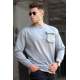 Madmext Men Crewneck Dye Gray Sweatshirt 5320 - Boyalı gri