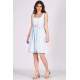 Mad Girls Blue Striped Dress MG645 - Mavi